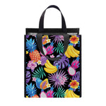 Tropical Palm And Hawaiian Fruits Print Insulated Lunch Tote