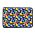 Tropical Palm And Hawaiian Fruits Print Kitchen Mat