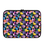 Tropical Palm And Hawaiian Fruits Print Laptop Sleeve