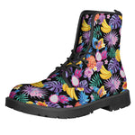 Tropical Palm And Hawaiian Fruits Print Backpack