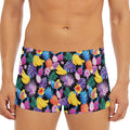 Tropical Palm And Hawaiian Fruits Print Men's Short Boxer Briefs