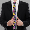 Tropical Palm And Hawaiian Fruits Print Necktie