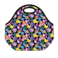 Tropical Palm And Hawaiian Fruits Print Neoprene Lunch Bag