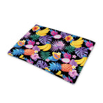 Tropical Palm And Hawaiian Fruits Print Pet Cooling Mat Cover