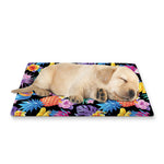 Tropical Palm And Hawaiian Fruits Print Pet Cooling Mat Cover