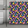Tropical Palm And Hawaiian Fruits Print Polyester Shower Curtain