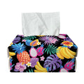 Tropical Palm And Hawaiian Fruits Print Rectangle Tissue Box Cover