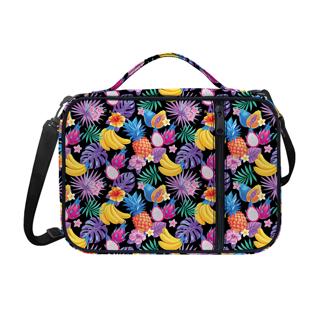 Tropical Palm And Hawaiian Fruits Print Shoulder Strap Bible Bag
