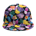 Tropical Palm And Hawaiian Fruits Print Snapback Cap