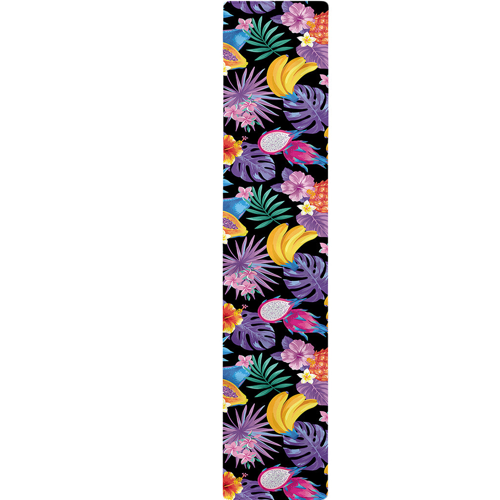 Tropical Palm And Hawaiian Fruits Print Table Runner