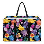 Tropical Palm And Hawaiian Fruits Print Utility Tote Bag