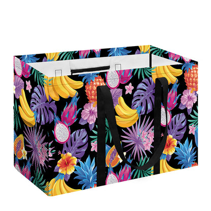 Tropical Palm And Hawaiian Fruits Print Utility Tote Bag