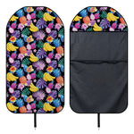 Tropical Palm And Hawaiian Fruits Print Waterproof Car Seat Cover