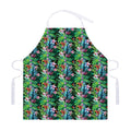 Tropical Palm And Hibiscus Print Adjustable Apron