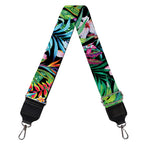 Tropical Palm And Hibiscus Print Bag Strap