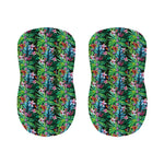 Tropical Palm And Hibiscus Print Bar Stool Covers