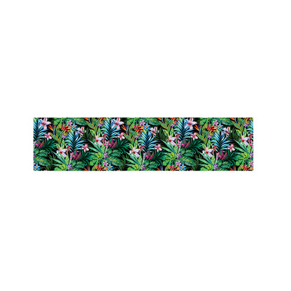 Tropical Palm And Hibiscus Print Bed Runner