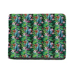 Tropical Palm And Hibiscus Print Bifold Wallet