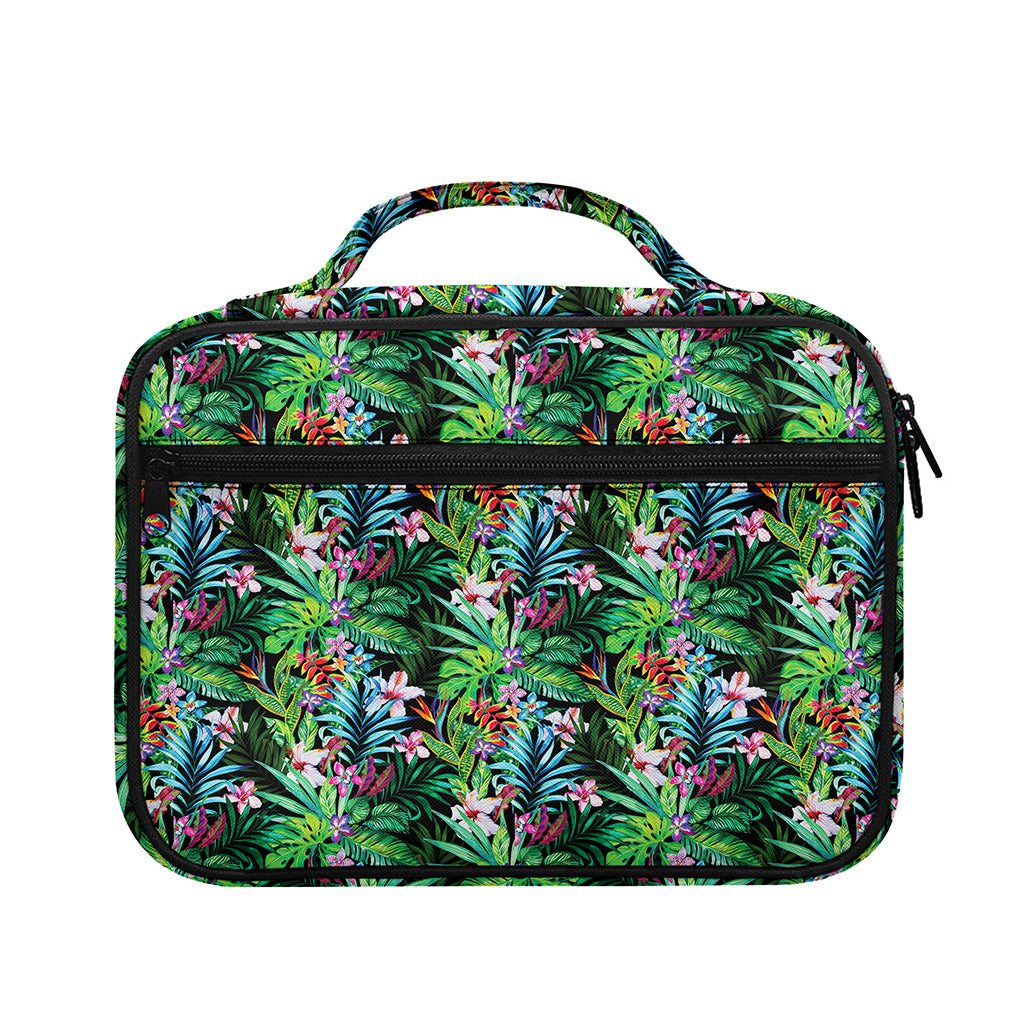 Tropical Palm And Hibiscus Print Briefcase Bible Bag