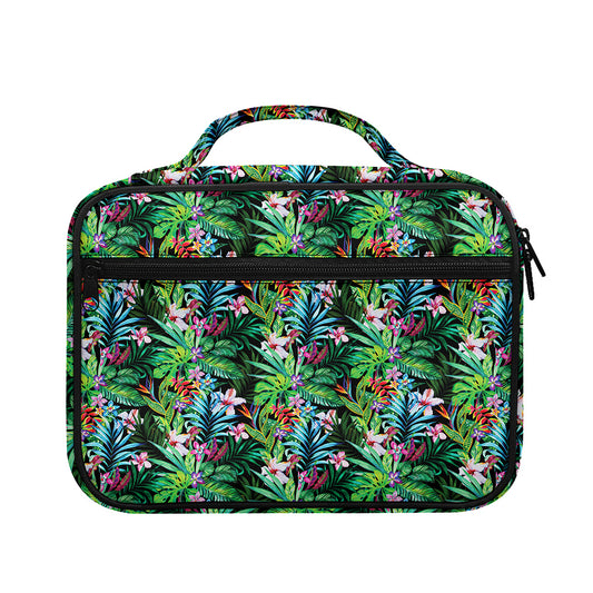 Tropical Palm And Hibiscus Print Briefcase Bible Bag