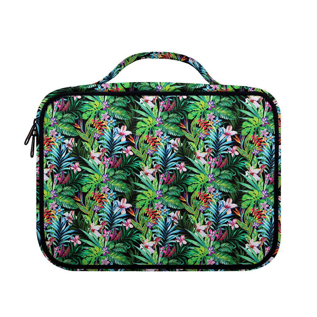 Tropical Palm And Hibiscus Print Briefcase Bible Bag
