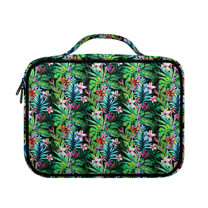 Tropical Palm And Hibiscus Print Briefcase Bible Bag