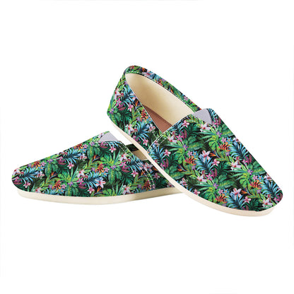 Tropical Palm And Hibiscus Print Casual Shoes