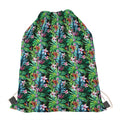 Tropical Palm And Hibiscus Print Drawstring Bag