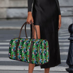 Tropical Palm And Hibiscus Print Duffle Bag