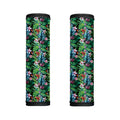 Tropical Palm And Hibiscus Print Handle Covers