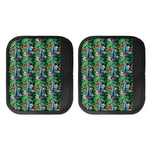 Tropical Palm And Hibiscus Print Handle Covers