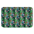 Tropical Palm And Hibiscus Print Indoor Door Mat