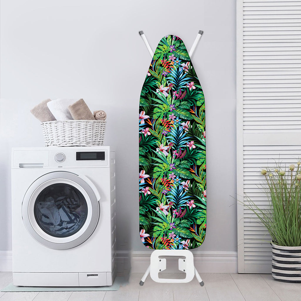 Tropical Palm And Hibiscus Print Ironing Board Cover