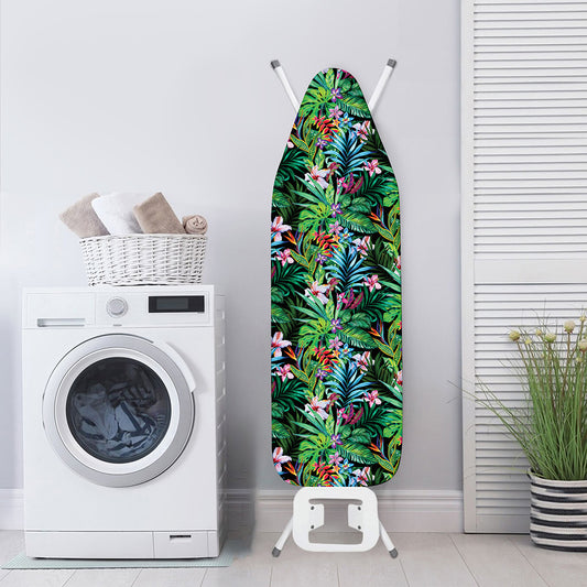 Tropical Palm And Hibiscus Print Ironing Board Cover