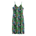 Tropical Palm And Hibiscus Print Jersey Midi Cami Dress