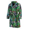 Tropical Palm And Hibiscus Print Men's Bathrobe