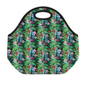 Tropical Palm And Hibiscus Print Neoprene Lunch Bag