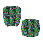 Tropical Palm And Hibiscus Print Office Chair Cover
