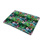 Tropical Palm And Hibiscus Print Pet Cooling Mat Cover