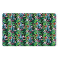 Tropical Palm And Hibiscus Print Polyester Doormat
