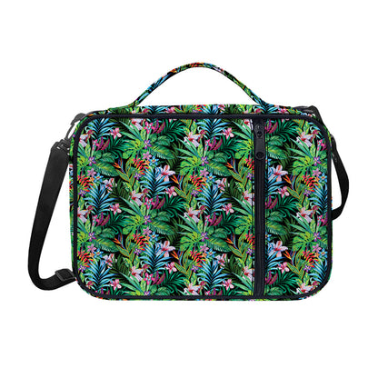 Tropical Palm And Hibiscus Print Shoulder Strap Bible Bag