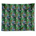 Tropical Palm And Hibiscus Print Tapestry