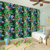 Tropical Palm And Hibiscus Print Wall Sticker