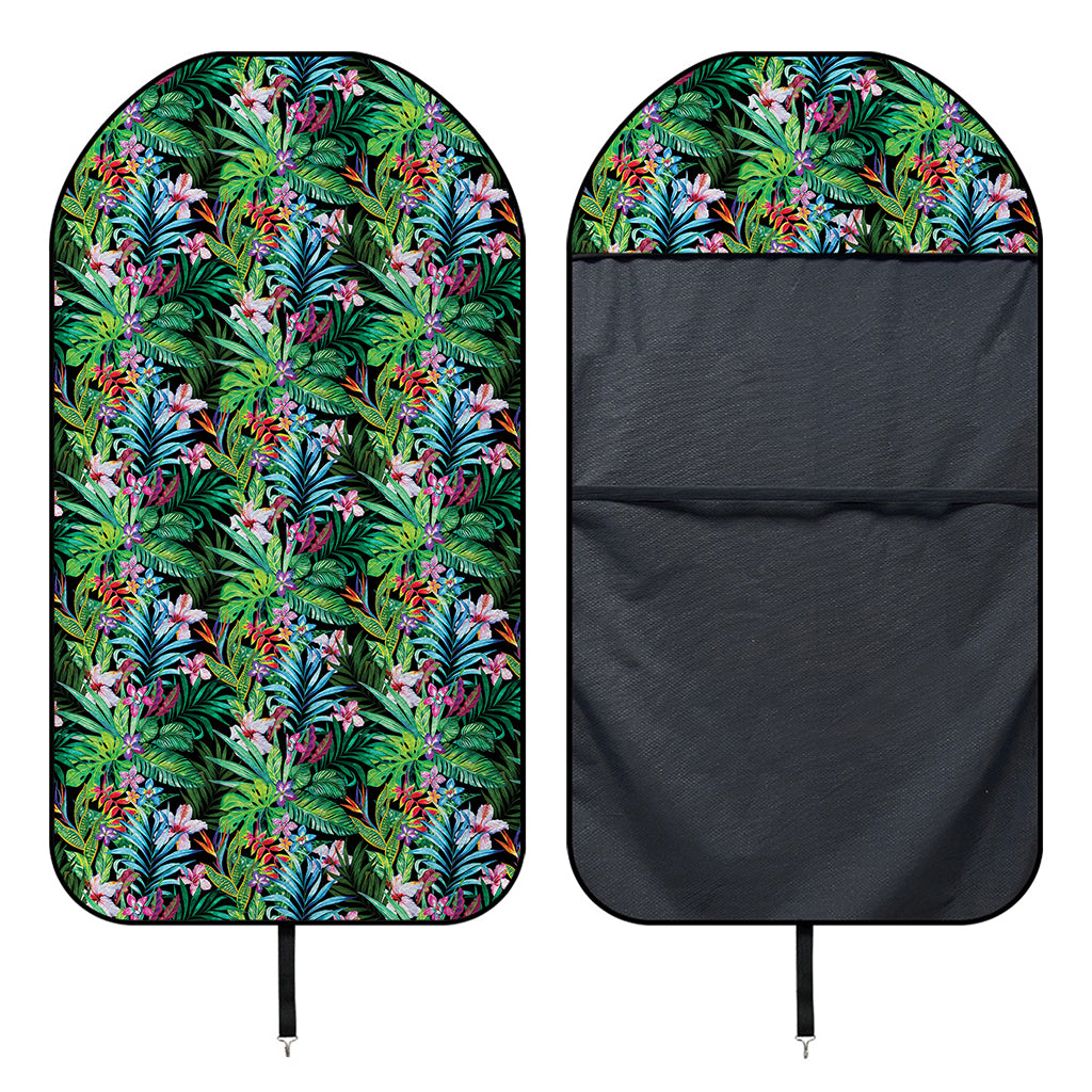 Tropical Palm And Hibiscus Print Waterproof Car Seat Cover