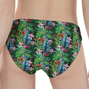 Tropical Palm And Hibiscus Print Women's Panties