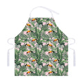 Tropical Palm Leaf And Toucan Print Adjustable Apron