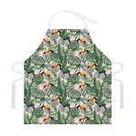 Tropical Palm Leaf And Toucan Print Adjustable Apron