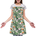 Tropical Palm Leaf And Toucan Print Adjustable Apron