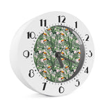Tropical Palm Leaf And Toucan Print Alarm Clock