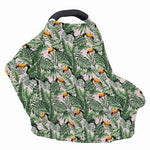Tropical Palm Leaf And Toucan Print Baby Seat Cover